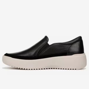 Vionic Black and White Slip-On Loafers #1